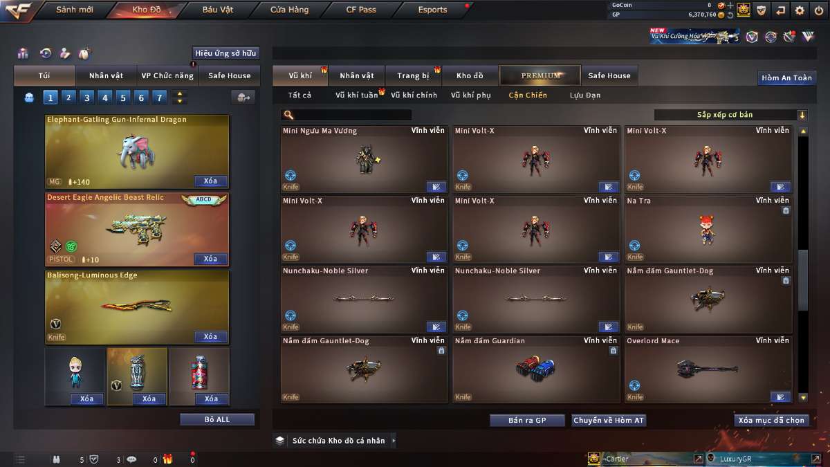 shop acc cf uy tin gia re